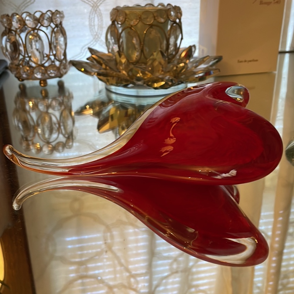 ❤️ For Your VALENTINE! Exquisite, hand blown glass heart from famous Gump’s SF. - Picture 2 of 6